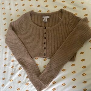 Sincerely Jules cropped eyelash cardigan XS